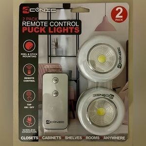 2-Pack Wireless LED Touch Lights With Remote Control